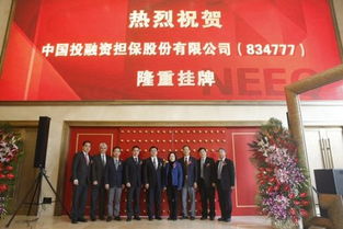 全市首家融資性擔保公司正式掛牌新三板，開啟創(chuàng)新融資新篇章